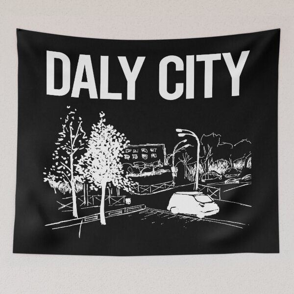 Item preview, Street Sketch Daly City designed and sold by bettyn9wp.