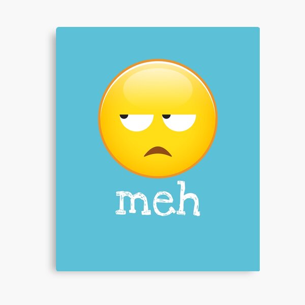 Item preview, Meh Emoji Bored Face designed and sold by petestyles.