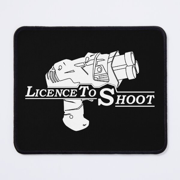 Item preview, Licence to shoot- Kids Game Nerf war - Black and white Nerf Battle Gun designed and sold by LookFrog.
