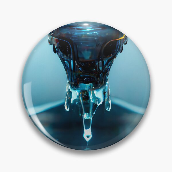Item preview, Alien Droid Coming Out of Water designed and sold by WhimsyCanvasPrints.
