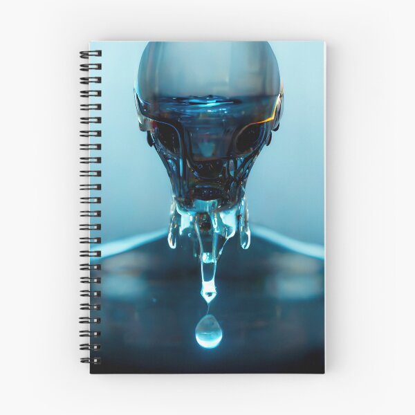 Item preview, Alien Droid Coming Out of Water designed and sold by WhimsyCanvasPrints.