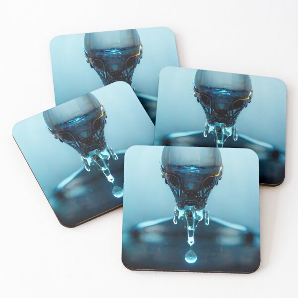 Item preview, Alien Droid Coming Out of Water designed and sold by WhimsyCanvasPrints.