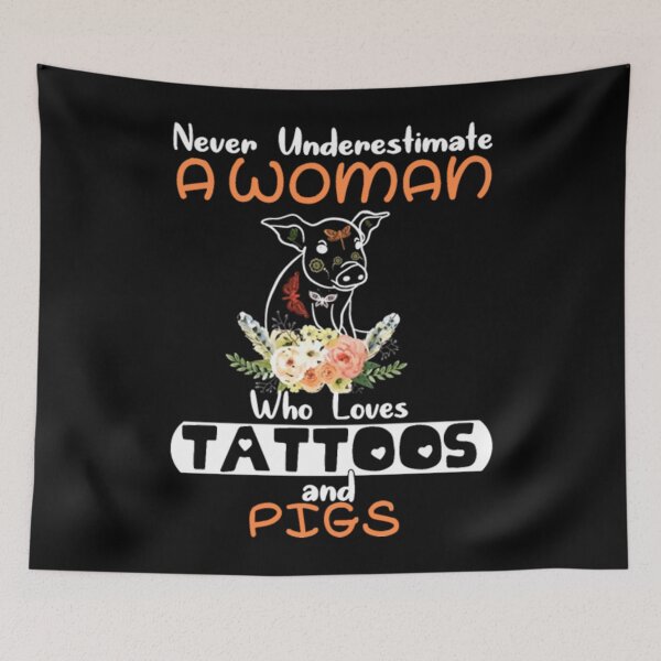 Item preview, never underestimate a woman who loves tattoos and designed and sold by PaulWanter.