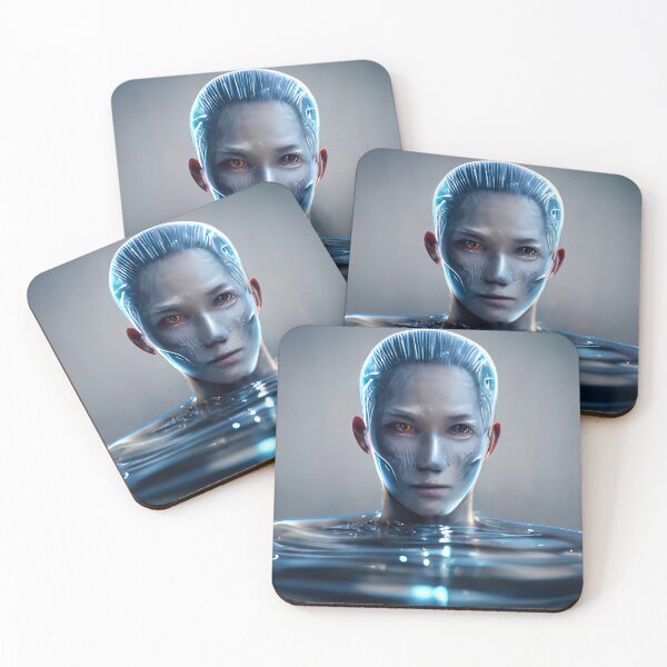 Item preview, Humanoid Coming Out of Water designed and sold by WhimsyCanvasPrints.