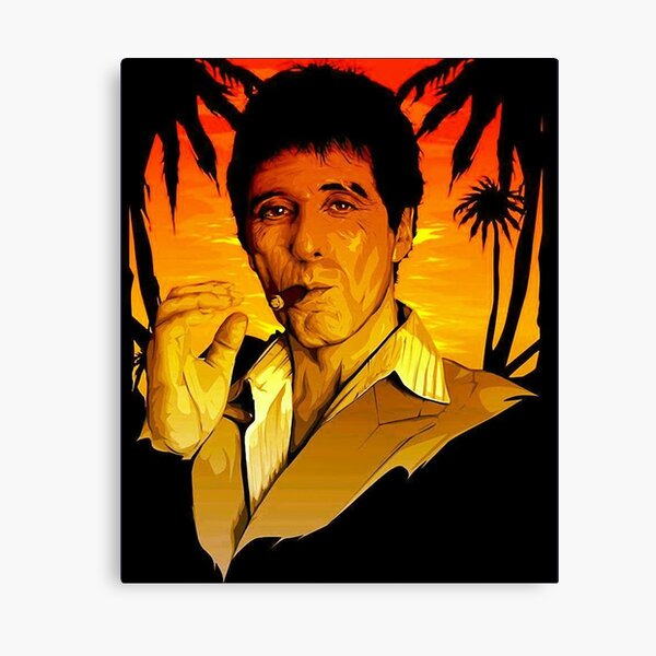 Lienzos: Cocaine Scarface Tony Montana