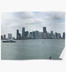 Miami Skyline Poster