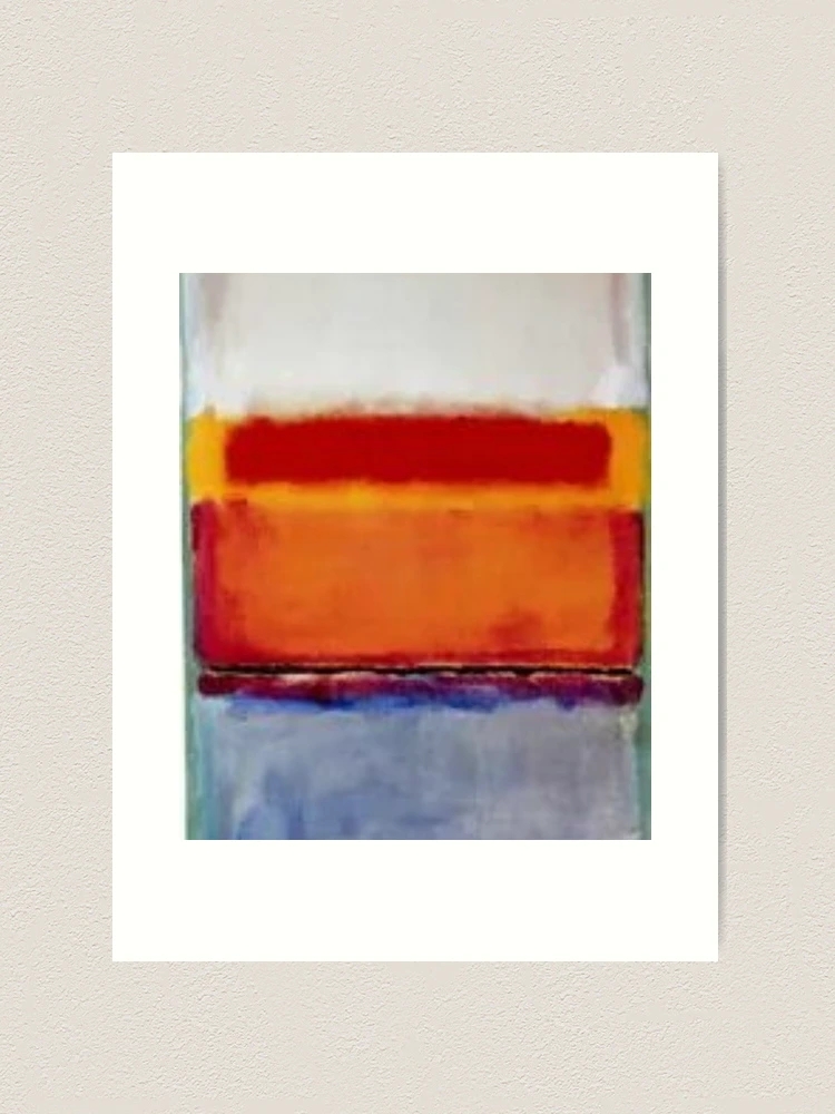 White on red and orange blue by mark rothko 