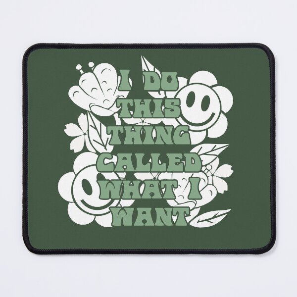 Item preview, Retro Doodle I Do What I Want Design: Green Version. designed and sold by KreativeKennCo.