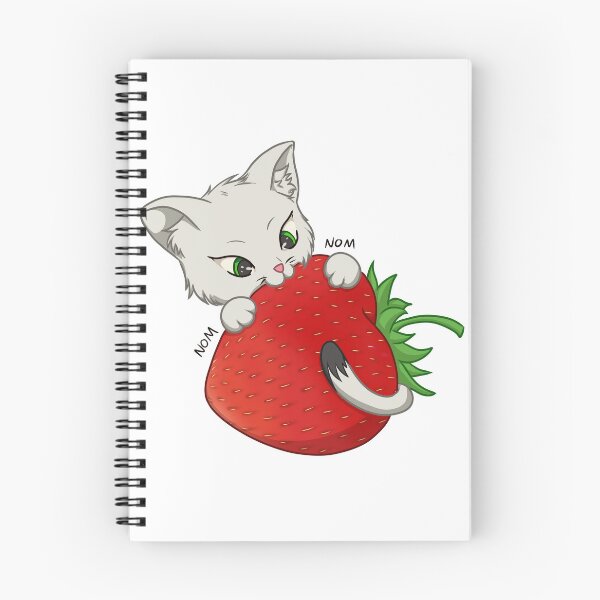 Artikelvorschau, Erdbeerkätzchen entworfen und verkauft von Dhdraws.