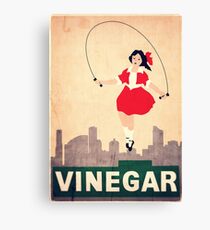 Skipping Girl Vinegar Canvas Print