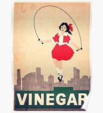 Skipping Girl Vinegar Poster