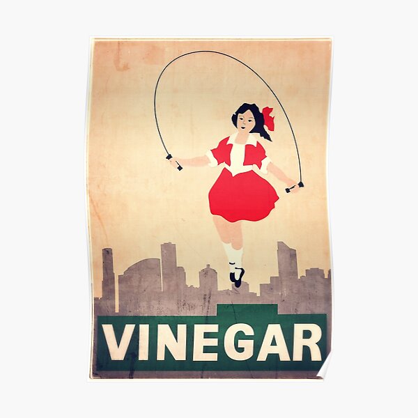Skipping Girl Vinegar Poster