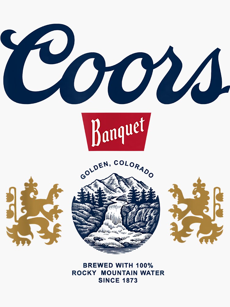 "Coors Banquet Rodeo Logo Distressed" Sticker for Sale by sarffixwan