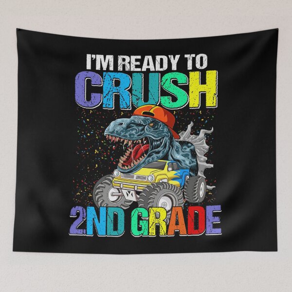Item preview, I'm Ready To Crush 2nd Grade Boys Back To School Dinosaur designed and sold by loat904.