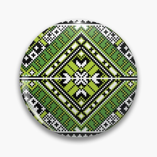 Item preview, Ukrainian Traditional Ornament Vyshyvanka Green designed and sold by boozkova-vorona.