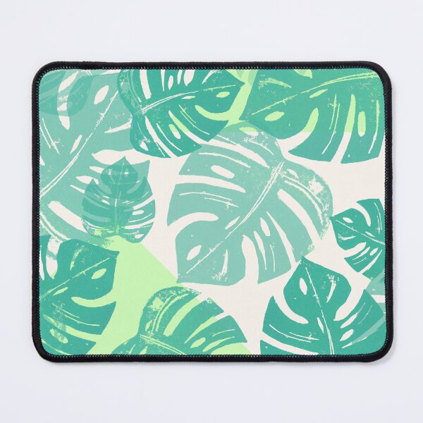 Item preview, Linocut Monstera Green designed and sold by BiancaGreen.
