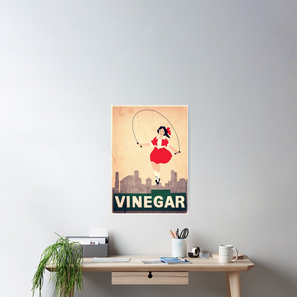 Skipping Girl Vinegar Poster