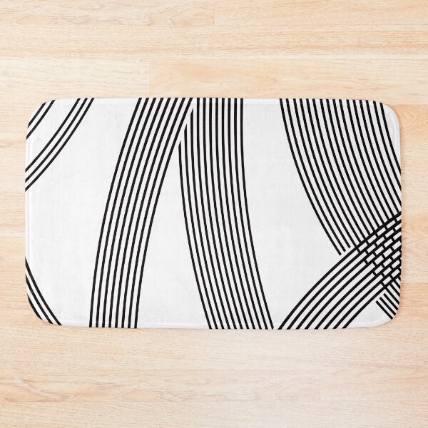 Item preview, Black curved lines design designed and sold by MinEkkoArt.