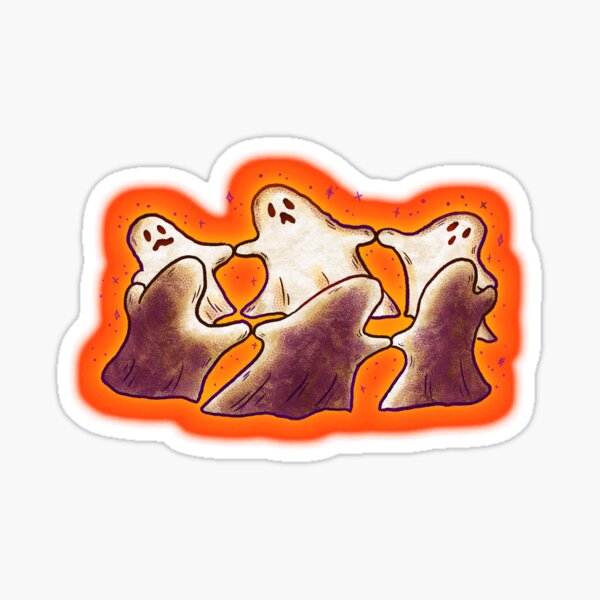 Dancing Ring of Ghosts Sticker