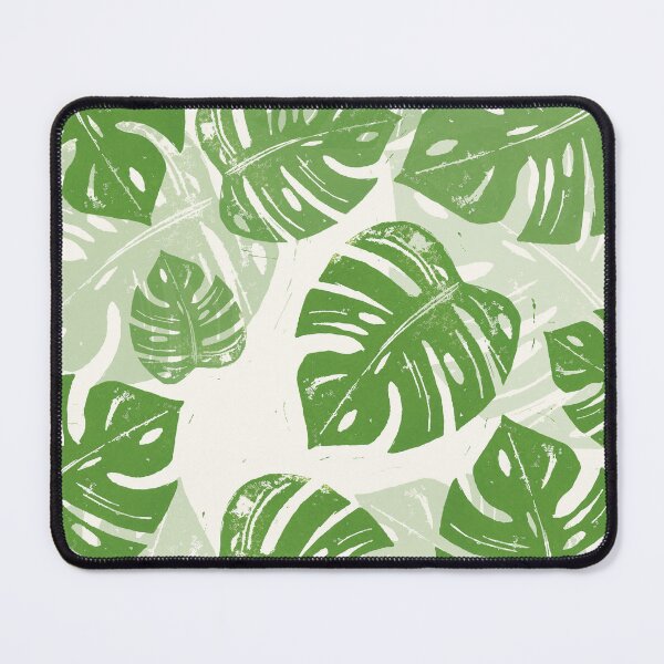 Item preview, Linocut Leaf Pattern designed and sold by BiancaGreen.