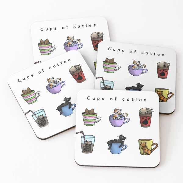 Item preview, Cups of catfee (cat-coffee) designed and sold by babysnaily.