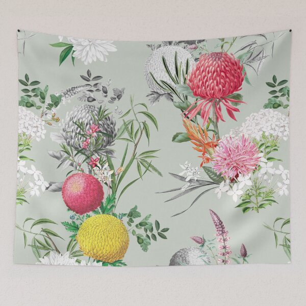 Item preview, Verano exotic floral print. designed and sold by PINKLINEN.