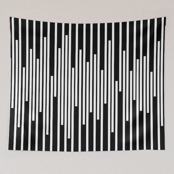 Item preview, Abstract geometric pattern - black and white. designed and sold by K.S ART.