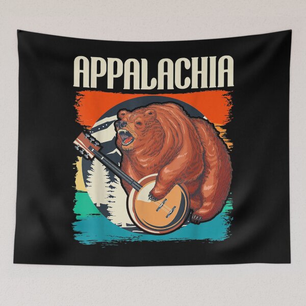 Item preview, Appalachia - Vintage Banjo Player Bluegrass Musician designed and sold by BENJAMINWADDELL.