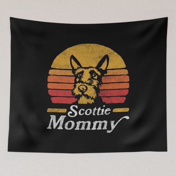 Item preview, Retro Vintage Scottish Terrier Mommy designed and sold by More Cute Dogs.