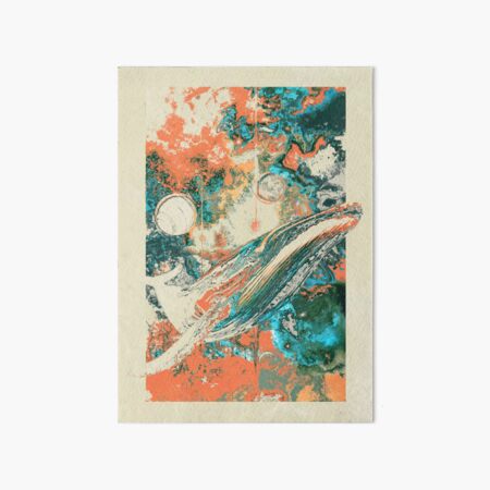 Artikel-Vorschau von Whale in Outerspace Vintage Anime Style Poster Marine life Marine Conversation Blue Whale Sea Life Meeresbiologie, designt und verkauft von S Y N T H R E A L M.