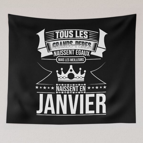 Aperçu de l'œuvre cadeau grand-père janvier humour , fête des grands-pères créée et vendue par lapolonaise.