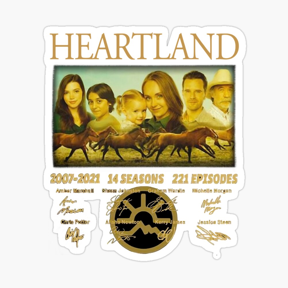 Heartland Canadian TV Series 14th Anniversary 2007-2021 signature shirt,  hoodie, sweater, long sleeve and tank top