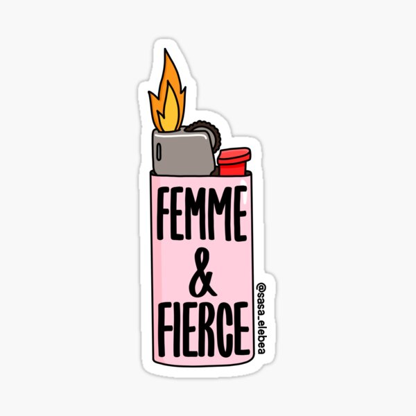Femme fierce by Sasa Elebea Sticker
