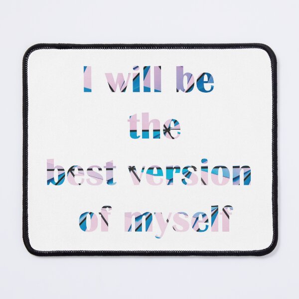 Item preview, The Best Version of Myself Pink And Blue designed and sold by ArtBySymone.
