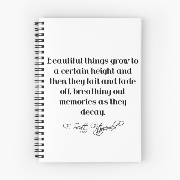 Item preview, Beautiful things grow - Fitzgerald quote designed and sold by peggieprints.