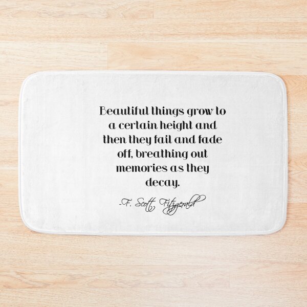 Item preview, Beautiful things grow - Fitzgerald quote designed and sold by peggieprints.