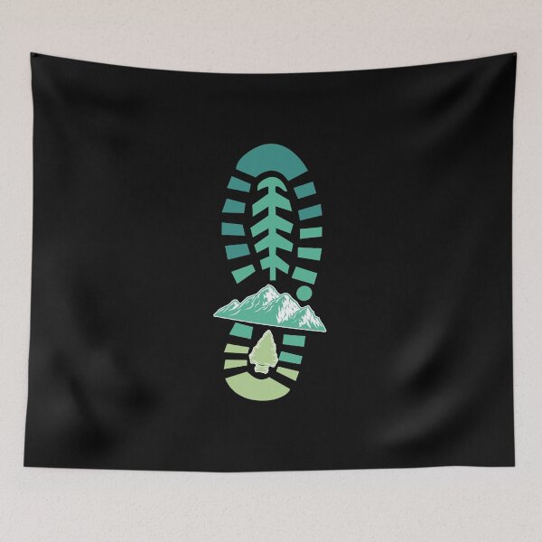 Item preview,  Footprint Shoes Camping And Hiking Explore Nature Have An Adventure designed and sold by medbdj.