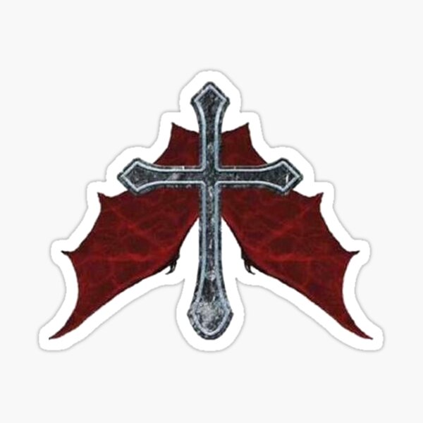 Vampire Cross Stickers | Redbubble
