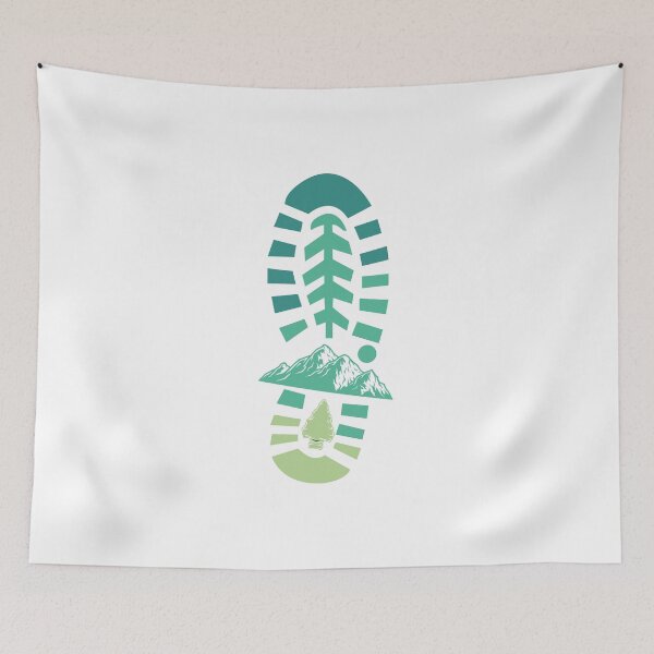 Item preview, Footprint Shoes Camping And Hiking Explore Nature Have An Adventure designed and sold by medbdj.