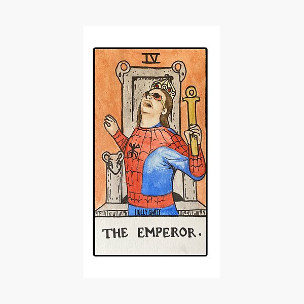 Item preview, The Emperor vine tarot card designed and sold by hollyisnotanart.