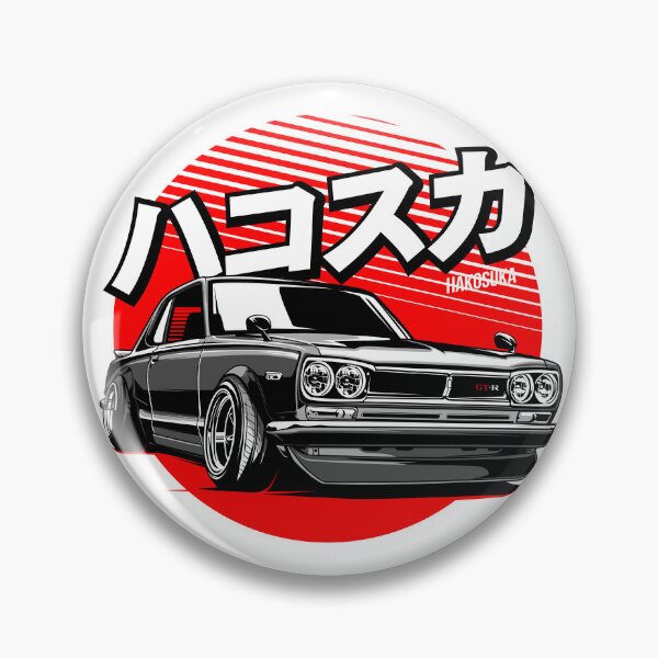 Artikelvorschau, Hakosuka Retro Racing Lowed Drift Classic Automotive entworfen und verkauft von halleinstyle.