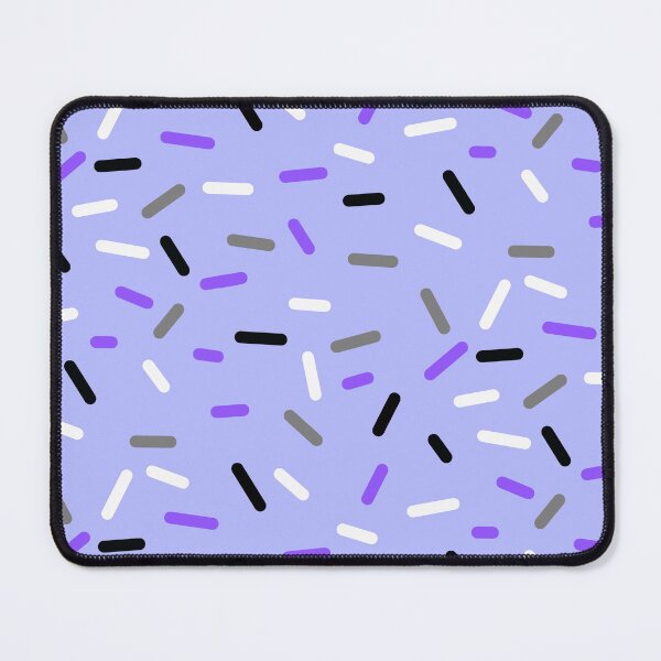Item preview, Monotone gradient + purple sprinkles, black/grey/white/purple, ace designed and sold by Darcey Middleton.
