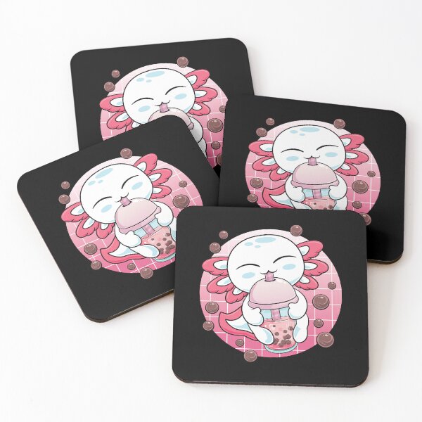 Item preview, Kawaii Axolotl Boba Tea Anime - Cute Bubble Milk Tea designed and sold by propellerhead.