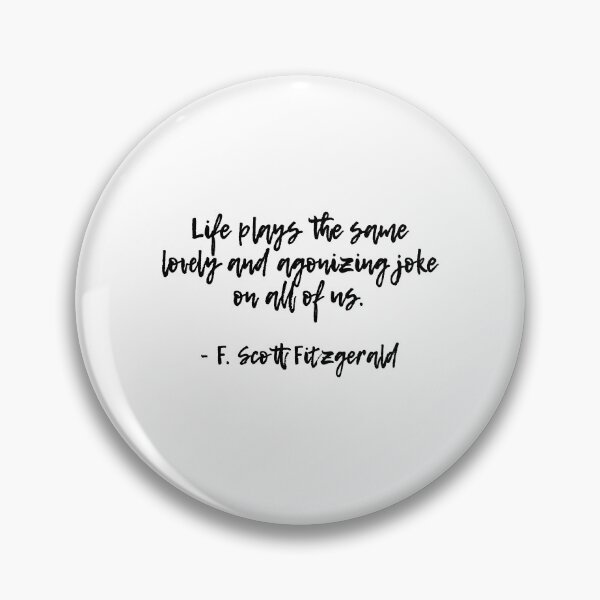 Item preview, Life plays a joke - Fitzgerald quote designed and sold by peggieprints.