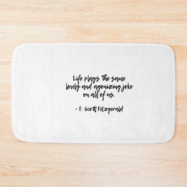 Item preview, Life plays a joke - Fitzgerald quote designed and sold by peggieprints.