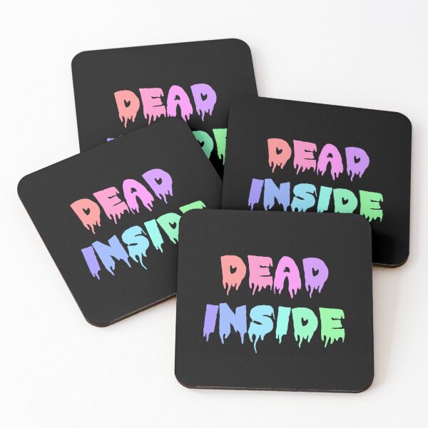 Item preview, DEAD INSIDE Pastel Rainbow Gradient designed and sold by everything4eva.