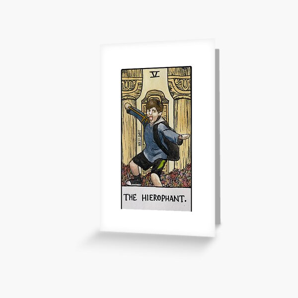 I Have The Power Of God and Anime On My Side tarot card Greeting Card