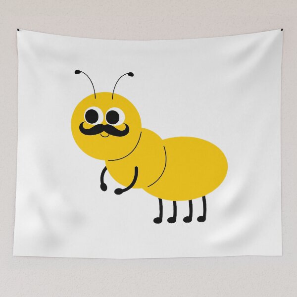 Item preview, Funny ant with mustache designed and sold by Trucker10.