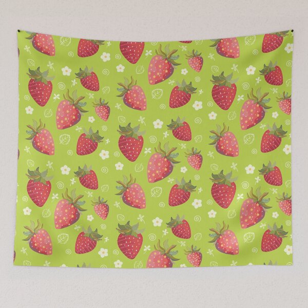 Item preview, GROOVY STRAWBERRY AND LINEWORK designed and sold by Ruby Mendiola.
