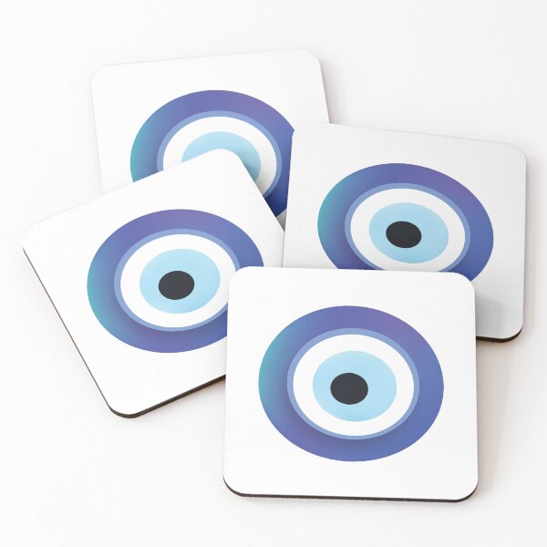 Item preview, Evil Eye Artístico Azul Griego designed and sold by WordsGamersUse.